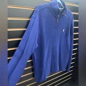 Ralph Lauren Royal Blue Quarter-Zip with Yellow Pony